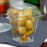 Fineline Wavetrends 1102-L Clear PET Dome Lid for 2 oz. Square Shot Glass - 1,000/Case