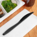 Solo Impress Heavy Weight Black Plastic Knife - 1,000/Case Solo Impress Heavy Weight Black Plastic Knife - 1,000/Case