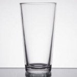 Libbey Restaurant Basics 20 oz. Rim Tempered Tall Mixing Glass - Sample