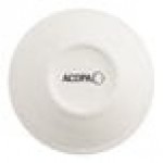 Acopa 3.5 oz. Ivory (American White) Rolled Edge Stoneware Fruit Bowl / Monkey Dish - 36/Case