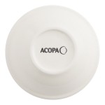 Acopa 3.5 oz. Ivory (American White) Rolled Edge Stoneware Fruit Bowl / Monkey Dish - 36/Case