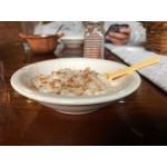 Acopa 3.5 oz. Ivory (American White) Rolled Edge Stoneware Fruit Bowl / Monkey Dish - 36/Case