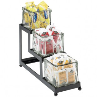 Cal-Mil 1803-4-13 Iron Black Three Jar Display - 4