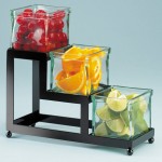 Cal-Mil 1803-4-13 Iron Black Three Jar Display - 4