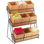 Cal-Mil 1803-4-13 Iron Black Three Jar Display - 4