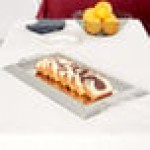 Vollrath 82094 Rectangular Stainless Steel Serving Tray with Handles - 18 Vollrath 82094 Rectangular Stainless Steel Serving Tray with Handles - 18