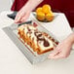 Vollrath 82094 Rectangular Stainless Steel Serving Tray with Handles - 18 Vollrath 82094 Rectangular Stainless Steel Serving Tray with Handles - 18