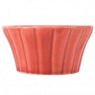 CAC RMK-F6R Festiware 6 oz. Red China Floral Ramekin - 36/Case CAC RMK-F6R Festiware 6 oz. Red China Floral Ramekin - 36/Case