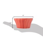 CAC RMK-F6R Festiware 6 oz. Red China Floral Ramekin - 36/Case CAC RMK-F6R Festiware 6 oz. Red China Floral Ramekin - 36/Case