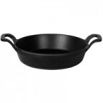 Elite Global Solutions RFP-4 Illogical 4 oz. Faux Cast Iron Melamine Fry Pan Ramekin - 6/Case