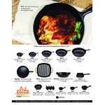 Elite Global Solutions RFP-4 Illogical 4 oz. Faux Cast Iron Melamine Fry Pan Ramekin - 6/Case