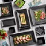 Acopa 4 oz. Matte Black Square Stoneware Sauce Cup - 36/Case Acopa 4 oz. Matte Black Square Stoneware Sauce Cup - 36/Case