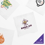 Choice White Customizable 3-Ply 1/4 Fold Beverage Napkin 10 Choice White Customizable 3-Ply 1/4 Fold Beverage Napkin 10