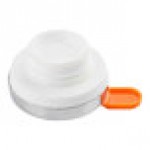 TableCraft 12683 Chrome-Plated Plastic Lid with Orange / Decaf Thumb Press for Stainless Steel Coffee Carafe
