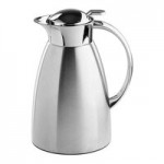 TableCraft 12683 Chrome-Plated Plastic Lid with Orange / Decaf Thumb Press for Stainless Steel Coffee Carafe