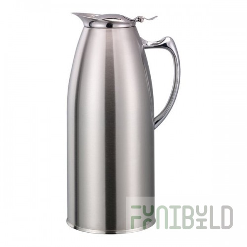 Service Ideas 50.7 oz. Satin Finish Stainless Steel Foam-Insulated Pitcher with Lid WP15SA