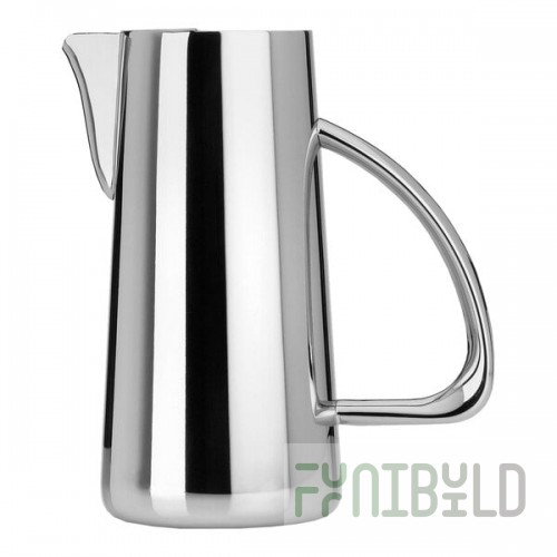 WNK by Steelite International Kamina 71.5 oz. Stainless Steel Water Pitcher with Ice Guard