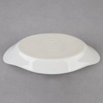 Hall China from Steelite International HL5200ABWA 6 oz. Oval Bright White China Rarebit / Au Gratin Dish - 24/Case Hall China from Steelite International HL5200ABWA 6 oz. Oval Bright White China Rarebit / Au Gratin Dish - 24/Case
