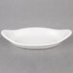Hall China from Steelite International HL5200ABWA 6 oz. Oval Bright White China Rarebit / Au Gratin Dish - 24/Case Hall China from Steelite International HL5200ABWA 6 oz. Oval Bright White China Rarebit / Au Gratin Dish - 24/Case