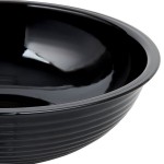 Cambro RSB8CW110 1.65 Qt. Black Camwear® Round Ribbed Bowl Cambro RSB8CW110 1.65 Qt. Black Camwear® Round Ribbed Bowl