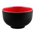 Elite Global Solutions JW4432T Karma 24 oz. Black and Red Round Two-Tone Melamine Bowl - 6/Case Elite Global Solutions JW4432T Karma 24 oz. Black and Red Round Two-Tone Melamine Bowl - 6/Case