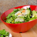 GET B-789-RSP Red Sensation 1.1 Qt. Red Slanted Melamine Bowl