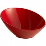 GET B-789-RSP Red Sensation 1.1 Qt. Red Slanted Melamine Bowl