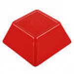 Vollrath V2220240 1.5 Qt. Red / White Medium Square Melamine Bowl