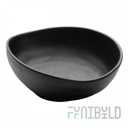 Elite Global Solutions JW1409 Zen 40 oz. Black Oval Bowl - 6/Case