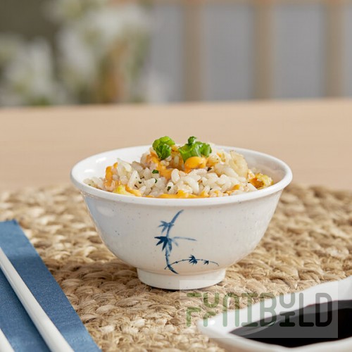 Acopa Biru 5.5 oz. Round Melamine Rice Bowl - 24/Case