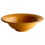 Libbey 903045919 Cantina 12 oz. Cayenne Uncarved Porcelain Grapefruit Bowl - 12/Case