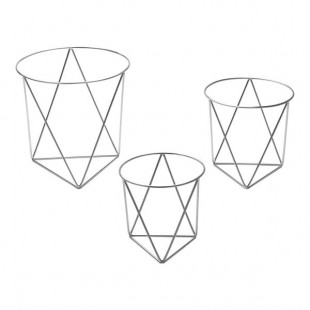 American Metalcraft 3-Piece Stainless Steel Metal Geometric Pizza Stand Set American Metalcraft 3-Piece Stainless Steel Metal Geometric Pizza Stand Set