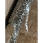 Acopa 19 oz. Customizable Clear Glass Bottle with Wire Bail Swing Top Lid - 12/Case