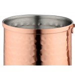 Acopa Alchemy 14 oz. Straight Sided Hammered Copper Moscow Mule Mug - 12/Pack