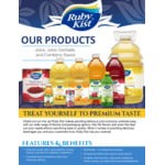 Ruby Kist Apple Juice 7.2 fl. oz. Can - 24/Case