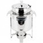 Vollrath 49520 9 Qt. Maximillian Steel Rectangular Chafer Full Size with Stainless Steel Accents