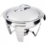 Vollrath 49520 9 Qt. Maximillian Steel Rectangular Chafer Full Size with Stainless Steel Accents