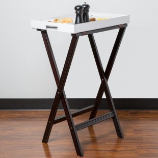 Carlisle C3620W11 Wood Walnut Tray Stand - 30