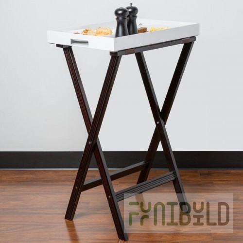 Carlisle C3620W11 Wood Walnut Tray Stand - 30