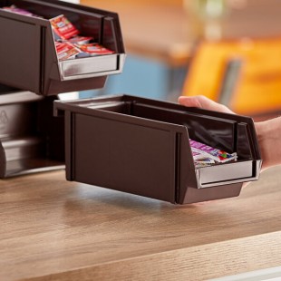 Vollrath 4806-01 Traex® Brown Self-Serve Condiment Bin - 11 1/4