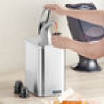 San Jamar P4900 FrontLine Universal Countertop Condiment Pump Dispenser System - Metal Finish