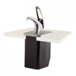 San Jamar P4900 FrontLine Universal Countertop Condiment Pump Dispenser System - Metal Finish