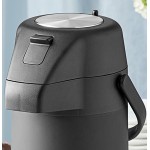 Acopa 2.2 Liter Stainless Steel Lined Matte Black Airpot with Push Button Acopa 2.2 Liter Stainless Steel Lined Matte Black Airpot with Push Button