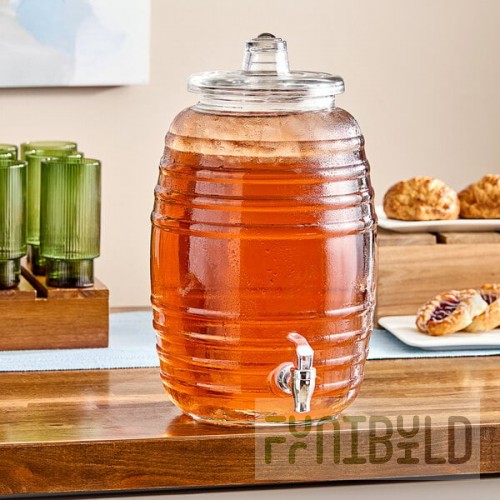 Acopa 2.5 Gallon Barrel Glass Beverage Dispenser