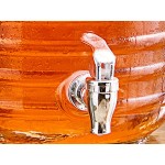 Acopa 2.5 Gallon Barrel Glass Beverage Dispenser