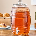 Acopa 2.5 Gallon Barrel Glass Beverage Dispenser
