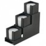 Vollrath VL-3 Traex® Black 3-Step Countertop Lid Holder