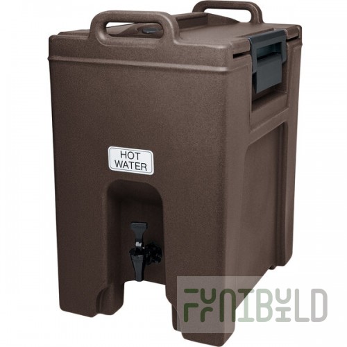 Cambro UC1000131 Ultra Camtainer® 10.5 Gallon Dark Brown Insulated Beverage Dispenser