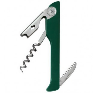 Franmara 2030-12 Hugger Waiter's Customizable Corkscrew with Dark Green ABS Plastic Handle