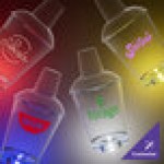 12 oz. Customizable Plastic Shaker with Blue LED Light - 50/Case